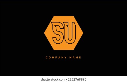 SU, US Abstract Letters Logo Monogram