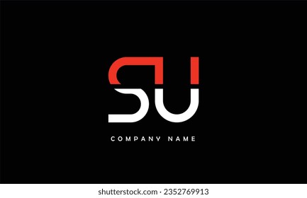 SU, US Abstract Letters Logo Monogram