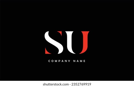 SU, US Abstract Letters Logo Monogram