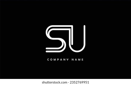 SU, US Abstract Letters Logo Monogram