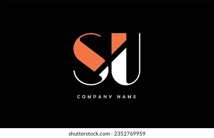 SU, US Abstract Letters Logo Monogram