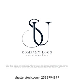 SU, US,  abstract letters logo monogram