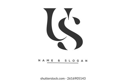SU, US Abstract Letters Logo Monogram