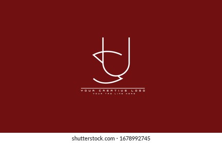 SU US abstract vector logo monogram template