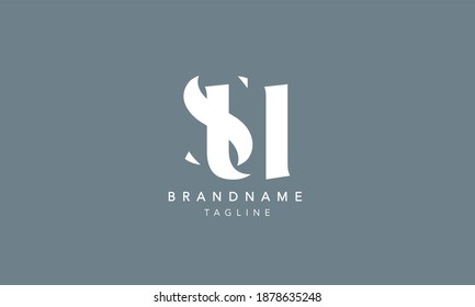 SU US Lowercase Letter Initial Icon Logo Design Vector Illustration