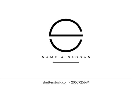 SU, US, S, U abstract letters logo monogram