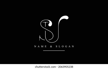 SU, US, S, U abstract letters logo monogram