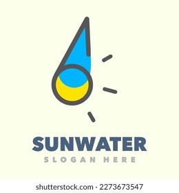 Su water simple logo design