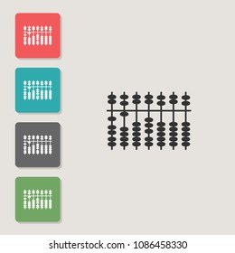 Suan-pan - vector icon. Symbol for web, infographics, print design and mobile UX/UI kit. Vector illustration, EPS10.