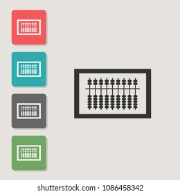 Suan-pan - vector icon. Symbol for web, infographics, print design and mobile UX/UI kit. Vector illustration, EPS10.