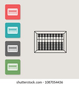 Suan-pan - vector icon. Symbol for web, infographics, print design and mobile UX/UI kit. Vector illustration, EPS10.