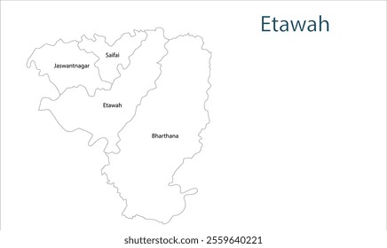 Sub division of Aligarh map, Etawah District, Uttar Pradesh State, Republic of India, Government of  Uttar Pradesh, Indian territory, Eastern India, politics, village, tourism