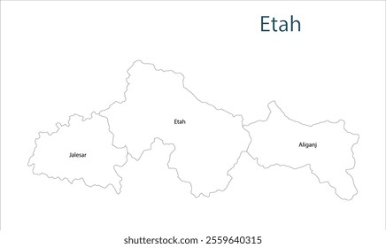 Sub division of Etah District map, Etah District, Uttar Pradesh State, Republic of India, Government of  Uttar Pradesh, Indian territory, Eastern India, politics, village, tourism