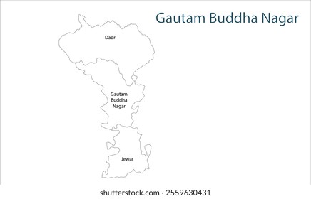 Sub division of Gautam Buddha Nagar district map, State, Republic of India, Government of  Uttar Pradesh, Indian territory, Eastern India, politics, village, tourism