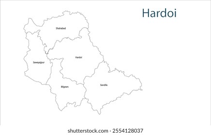 Sub division of Hardoi Districts map, Hardoi District,  Uttar Pradesh State, Republic of India, Government of  Uttar Pradesh , Indian territory, Eastern India, politics, village, tourism