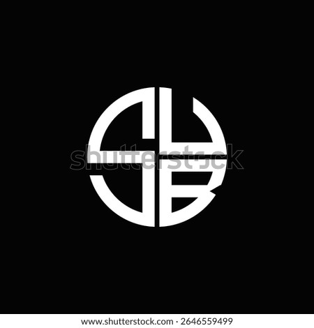 SUB logo SUB icon SUB monogram SUB letter minimalist Circle flat Unique modern abstract logo design.
