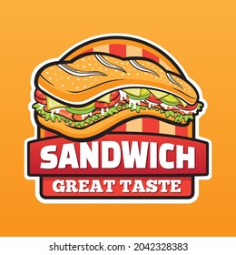 Sub Sandwich Vector Logo Design