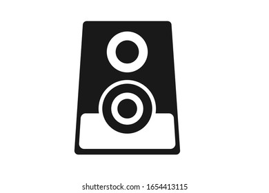 Sub woofer speaker icon isolate