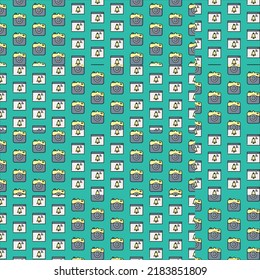 subcribe and camera icon pattern design 