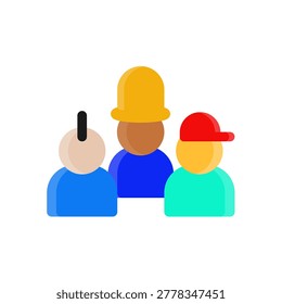 subculture simple flat icon illustration