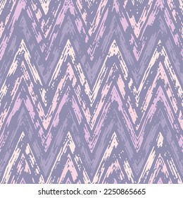 Subdued Purple Distressed Textured Chevron Pattern