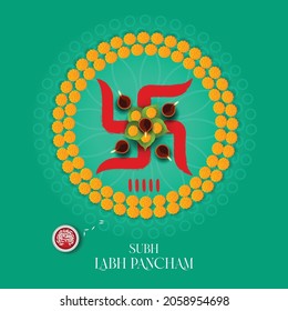 Subh Labh Pancham plantilla de saludo creativo