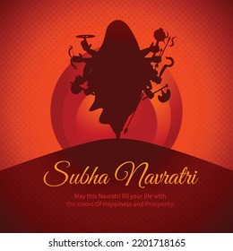 subh navratri spezielle Banner Verwendung für Wünsche Menschen   