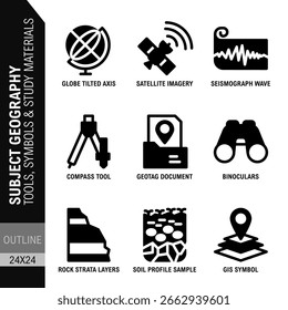 Themen Geografie-Tools, Symbole und Lernmaterialien Symbolsätze