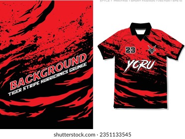 diseño jersey sublimado rojo