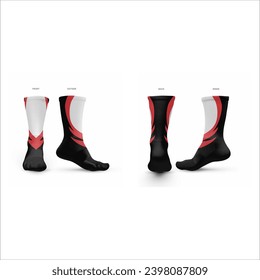 sublimated print Colorful socks on white background all sports baseball softball volleyball football soccer basketball icehockey cheerleading netball lacrosse track and field cricket hockey authletic