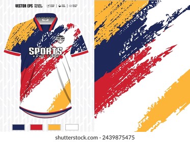 sublimation design for Sport t-shirt, Sports jersey mockups for all sports. uniform front view.