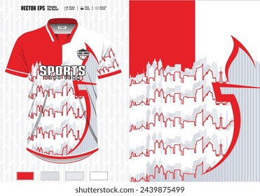 sublimation design for Sport t-shirt, Sports jersey mockups for all sports. uniform front view.