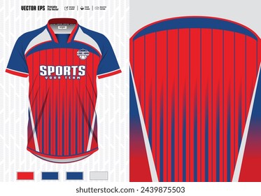 sublimation design for Sport t-shirt, Sports jersey mockups for all sports. uniform front view.