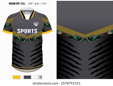 sublimation design for Sport t-shirt, Sports jersey mockups for all sports. uniform front view.