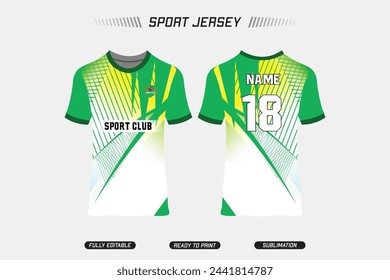 Sublimation Fully printed jersey design. Sport jersey design. Sport vector jersey design. EPS10