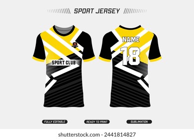 Sublimation Fully printed jersey design. Sport jersey design. Sport vector jersey design. EPS10