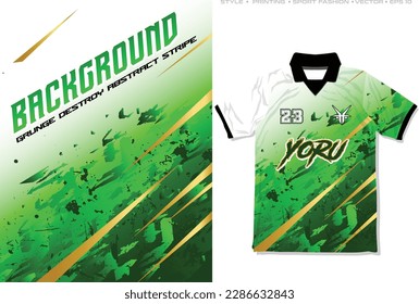 sublimation green white gradient abstract jersey design grunge scatter splash vector background stripes gold speed style template sports template soccer football netball basketball racing motorcross