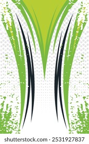 sublimation green white gradient abstract jersey design grunge Vector Template EPS 10