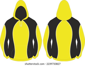 Sublimation Hoodie mock ups Front and Back Veiw