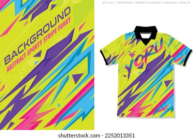 sublimación jersey diseño banda abstracta colorida, deporte de fondo animador divertido correr ciclismo baloncesto equipo de baloncesto usar ilustración vectorial