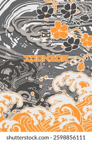 Sublimation jersey design background vector, Outdoor sport t-shirt textile pattern fabric, Soccer futsal football bowling running motorsport racing cycling workout exercise uniform.