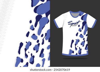 sublimação jersey design azul branco escova faixa fundo abstrato 