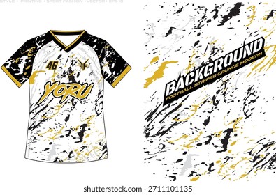 Sublimación Jersey Diseño Color Pintura Salpicaduras Patrón Fondo Esport Deportivo Livery abstracto Rayas llamativas Cepillo