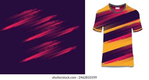 Sublimation Jersey Design Grunge Pinsel Rot Schwarz Halbton Sportlich Moderne Rennen Abstrakte Horror Flashy Linien Motorsport Auto Aufkleber Livery Spiel esport.eps10.	