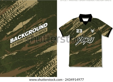 sublimation jersey design grunge brush background camouflage stripes off road extreme sport tire trail mark pattern jungle forest vector stain spatter splash