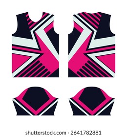 Sublimation jersey design template, T-shirt sport, with liquify pattern on grunge halftone background ,for sport club, Vector Illustration