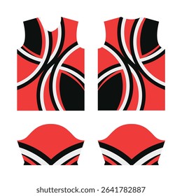 Sublimation jersey design template, T-shirt sport, with liquify pattern on grunge halftone background ,for sport club, Vector Illustration