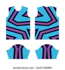 Sublimation jersey design template, T-shirt sport, with liquify pattern on grunge halftone background ,for sport club, Vector Illustration