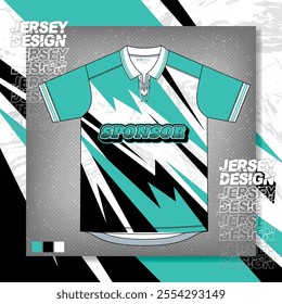 sublimation jersey design vector car wrap decal grunge paint water splash splatter lightning sporty background blue white geometric pattern