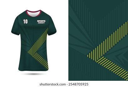 Sublimation jersey design vector Illustration. Sports t-shirt, jersey design for sublimation printing.